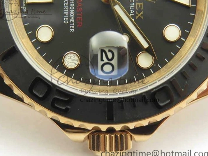 ARF Rubber Yacht-Master 116655 Ceramic 1:1 SH3135 On Edition Bezel Strap Oysterflex Best 0520
